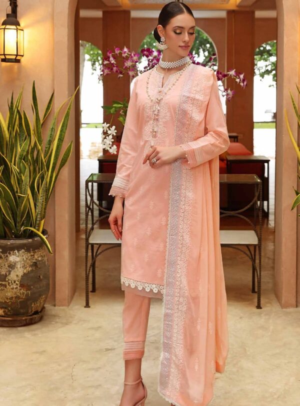 Gul Ahmad Three Piece Embroidered Dress (RM-55)