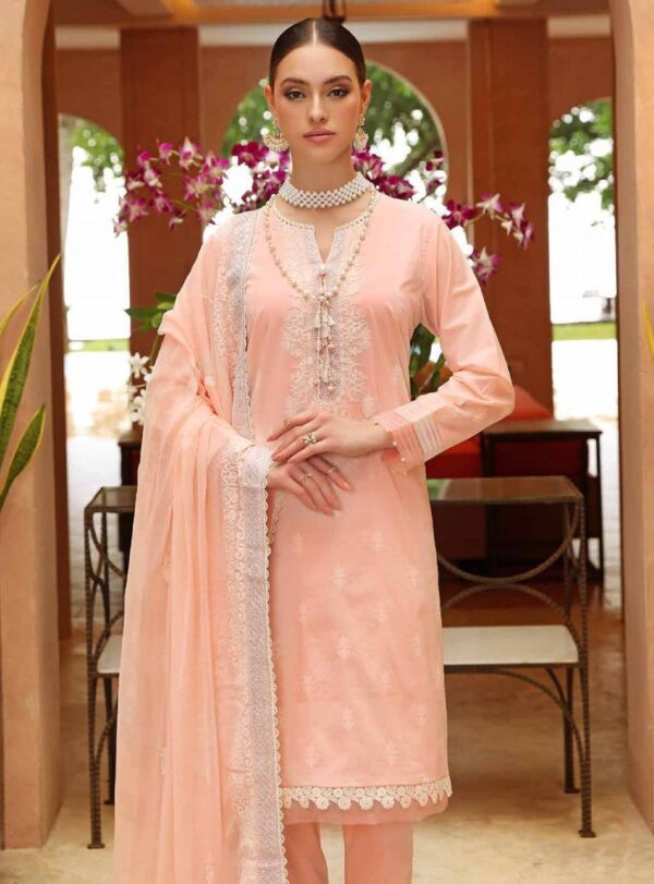 Gul Ahmad Three Piece Embroidered Dress (RM-55) - Image 2