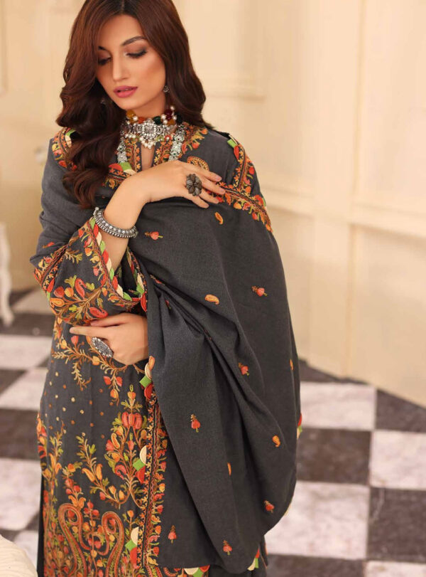 Gul Ahmed 3 Pc Pashmina Shawl Unstitched Dress (PS 09)