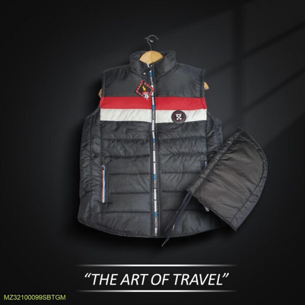 Men's Stitched Parachute Quilted Plain Jacket - Image 2