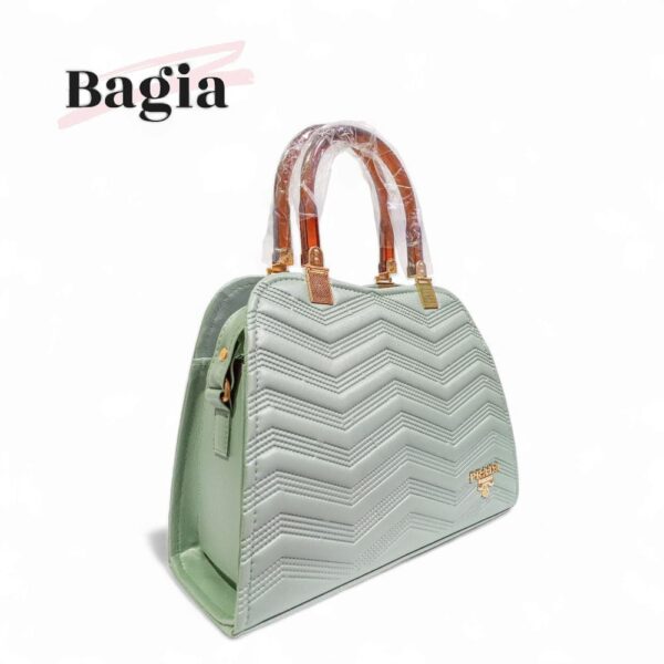 Women's PU Leather Textured Hand Bag - Image 4