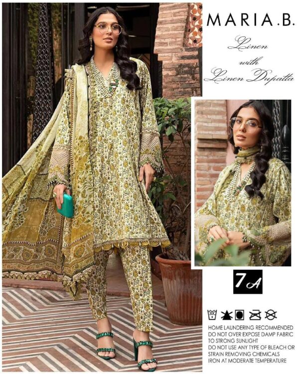 3 Pcs Women's Unstitched Linen Digital Print Suit